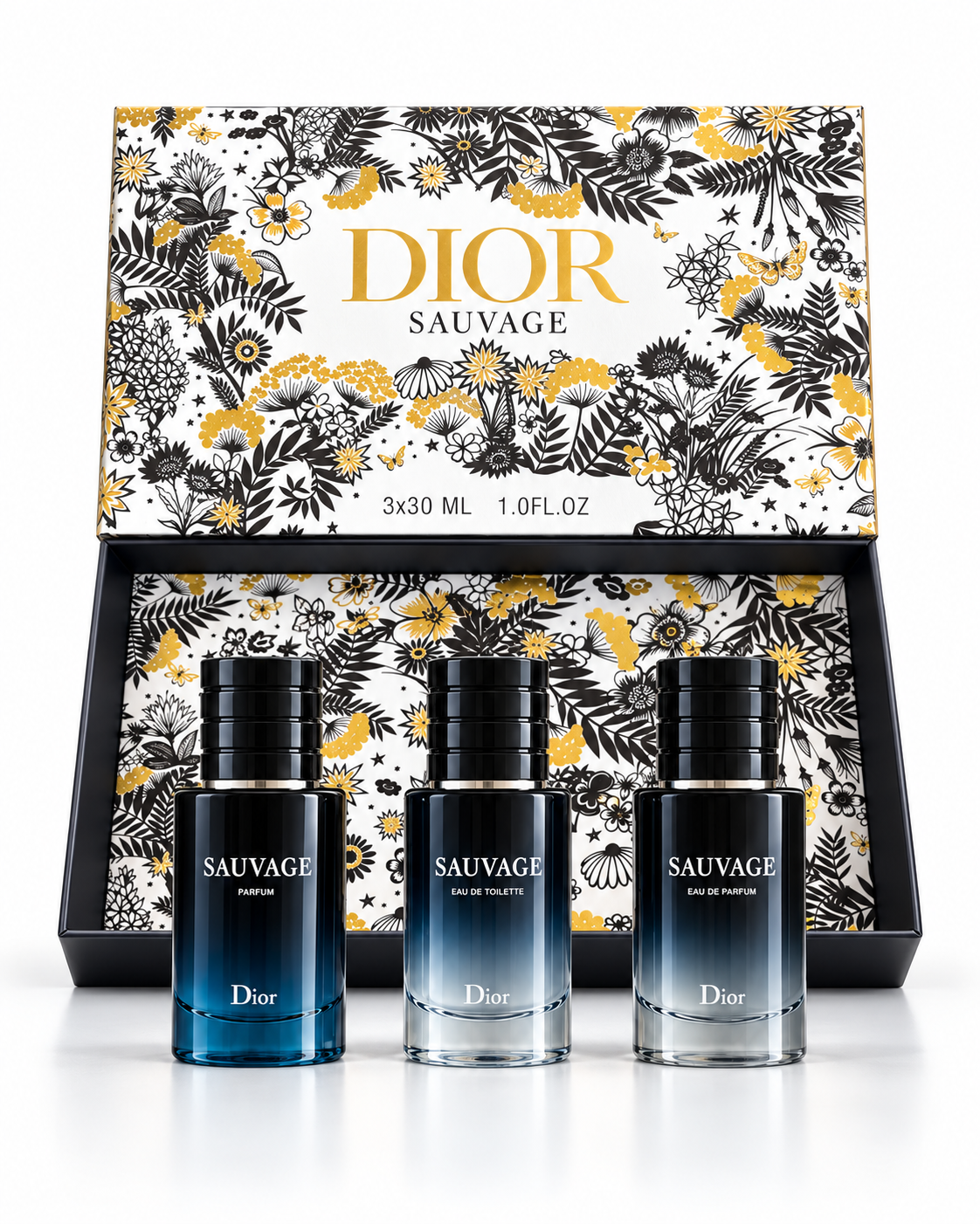 Dior Sauvage 3-Piece Gift Set 3 x 30ml | EDT, EDP & Parfum for Men